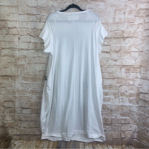 RUNDHOLZ DIP Lagenlook Green Print Handpainted Dress Size Small - Picture 6 of 9